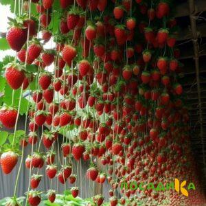 Клубника ампельная Анастасия купить по цене от 370р. в интернет-магазине «Посадика» с доставкой почтой в в Благовещенске и по всей России – [изображение №1].