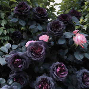 Роза Черная купить по цене от 450р. в интернет-магазине «Посадика» с доставкой почтой в в Благовещенске и по всей России – [изображение №1].