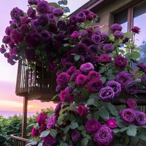 Роза Плетистая Плум Пэшн купить по цене от 610р. в интернет-магазине «Посадика» с доставкой почтой в в Благовещенске и по всей России – [изображение №1].